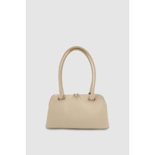 Nolvi Parlak Görünümlü Tek Bölmeli Kol, El ve Omuz Çantası Sarı