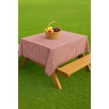 Piknik Masa Örtüsü, Sofra Bezi Piknik Örtüsü, Mutfak Masası Örtüsü, Piti Kareli Masa Örtüsü, 170X170CM