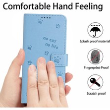 Mays Home1 Tecno Camon 40 4g Için Flip Case Pu Deri Deri Cüzdan Sevimli Kedi Kartı (Yurt Dışından)