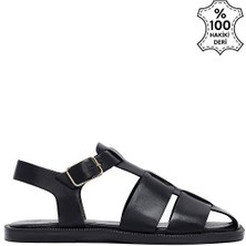 Sole Sisters Laayoune Düz Sandalet - Siyah