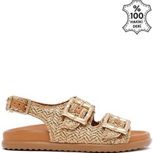 Sole Sisters Nouvella Düz Sandalet - Taba