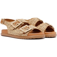 Sole Sisters Nouvella Düz Sandalet - Taba