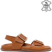 Sole Sisters Nador Düz Sandalet - Taba