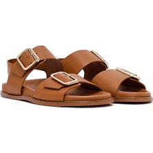 Sole Sisters Nador Düz Sandalet - Taba