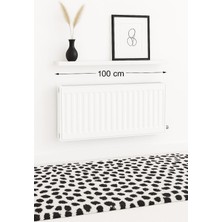 100 cm Mat Beyaz Mdf Petek Üstü Raf Gizli Montaj Ahşap Duvar Rafı Ahşap