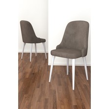 Adel Serisi 90X90 Beyaz Mdf Mutfak Masa Takımı 4 Adet Sandalye
