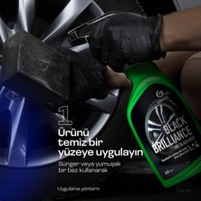 Grass Black Shine Lastik Parlatıcı Sprey 600 ml Otomobil, Motosiklet ve Suv Lastikleri Için Profesyonel Siyahlaştırıcı