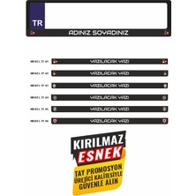Tay Promosyon Taraftar Takım Logolu Oto Plakalık Isimli Kişiye Özel Parlak Canlı Renkli Plakalık