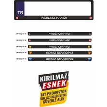 Tay Promosyon Taraftar Takım Logolu Oto Plakalık Isimli Kişiye Özel Parlak Canlı Renkli Plakalık