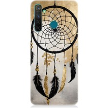 Realme 5 Pro Uyumlu Tüylü Düşlerin Tuzağı  Desenli Silikon Kılıf