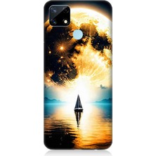 Realme 7i Uyumlu Güneşin Ardında Umut  Desenli Silikon Kılıf