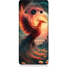 Realme 11 Pro Uyumlu Alevden Yükselen Anka  Desenli Silikon Kılıf