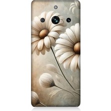 Realme 11 Pro Uyumlu Yumuşak Beyaz Papatya Güzelliği  Desenli Silikon Kılıf