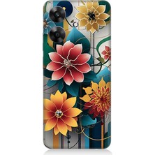 Realme Note 60 Uyumlu Dijital Çiçek Kompozisyonu  Desenli Silikon Kılıf
