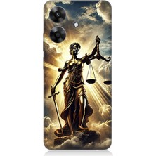 Realme Note 60 Uyumlu Adaletin Gücü Parlıyor  Desenli Silikon Kılıf