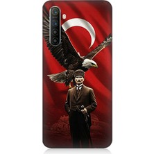 Realme X2 Uyumlu Kartallı Bayrak ve Atatürk  Desenli Silikon Kılıf