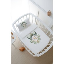 Tuğba Kuğu Pike Takımı - Green Royal Series - M Harfi 80 x 120 cm