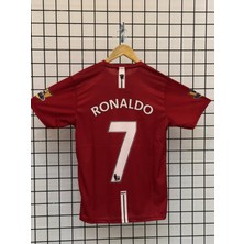 Cristiano Ronaldo 2008 Kısa Kol Kırmızı Şampiyonlar Ligi Final Forması