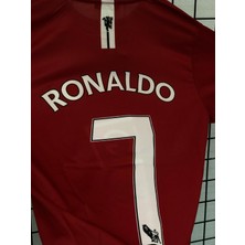 Cristiano Ronaldo 2008 Kısa Kol Kırmızı Şampiyonlar Ligi Final Forması