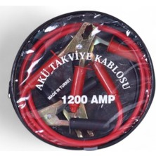 2 Metre Akü Takviye Şarj Kablosu 1200 Amper
