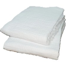 Tawlu Muslin Yetişkin İhram | Kutulu | Doğal |  110 X 220 cm Ebatında Kemer Hediyeli  Hac İbadetinde kullanılan