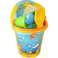 Serenity Haven Kahverengi Büyük Resimli Temizlik ve Düzen Kova, Pratik Kullanım Için Ideal