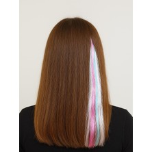 Renkli Takma Saç postiş Saçlı Mandallı Toka 6'lı