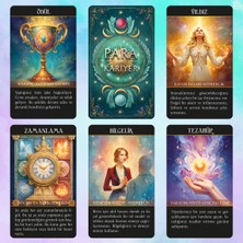 Para ve Kariyer Kehanet Destesi / 90 Adet Açıklamalı ve Anahtar Kelimeli Kehanet Tarot Kartı