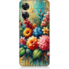 Realme Note 60 Uyumlu Soyut Dokunuşta Bahar Buketi  Desenli Silikon Kılıf