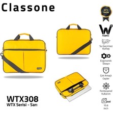 WTX308 Wtxpro serisi 15.6 Inch Uyumlu Su Geçirmez Kumaş Macbook, Laptop , Notebook El Çantası