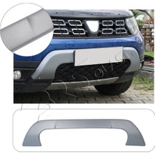 Dacia Duster Uyumlu 2018-2024 Abs Ön Tampon Plaka Altı U Difüzör Mat Gri