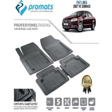Fiat Linea 2007 ve Sonrası 4d Oto Paspas Profesyonel Siyah