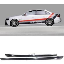 Audi A4 B8 Rieger Yan Marşpiyel Boyasız (Plastik) Audi A4 B8 Yan-Marşbiyel-Bodykit-Ek