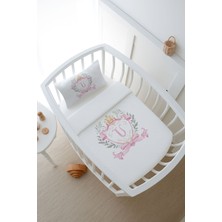 Tuğba Kuğu Pike Takımı - Pink Royal Series - U Harfi 60 x 100 cm