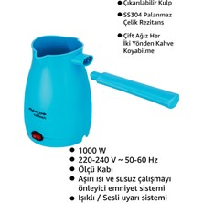 Awox Caffeen Türk Kahvesi Makinesi Elektrikli Cezve Mavi