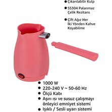 Awox Caffeen Türk Kahvesi Makinesi Elektrikli Cezve Pembe