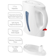 Awox Nova Su Isıtıcı Kettle Beyaz