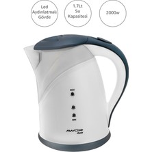 River Su Isıtıcı Kettle Gizli Rezistans 1.7 Lt Beyaz