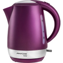Awox Solid Gizli Rezistans Su Isıtıcı Kettle Mürdüm