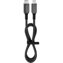 27 Watt 3A Usb-C To Lighning 1.2m Hızlı Şarj Kablosu Siyah FC41