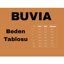 Buvia Buvıa Derin V Yaka Kesimli, Vücudu Saran Tek Parça Mayo