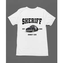 Bumeta Sheriff Arabalar Cars Şimşek Mcqeen Unisex Tişört T-Shirt