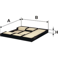 Toyota Corolla AE101 Polen Filtresi 1993-1998 Filtron