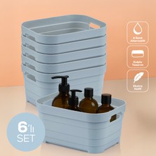 6'lı 3,8 Litre Saklama Kutusu Mavi