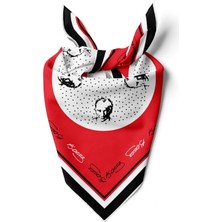 Atatürk Desenli Çok Amaçlı Pamuk Fular Bandana
