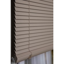 Sepya Kahverengi Micro Jaluzi Serisi (P-35700) Metal Kasa Micro Jaluzi Perde 35MM