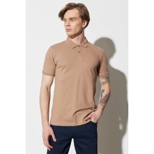 Wrangler Regular Fit Camel Erkek Polo Yaka T-Shirt MW211837211