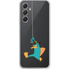 Dali Design Samsung Galaxy A54 Uyumlu Şeffaf Kılıf Cartoon 11 Tasarımlı