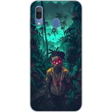 Dali Design Samsung Galaxy A20 Uyumlu Şeffaf Kılıf Aesthetic 7 Tasarımlı