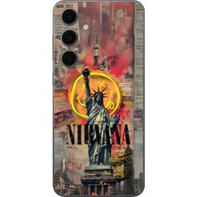 Dali Design Samsung Galaxy S24 Fe Uyumlu Şeffaf Kılıf Aesthetic 3 Tasarımlı